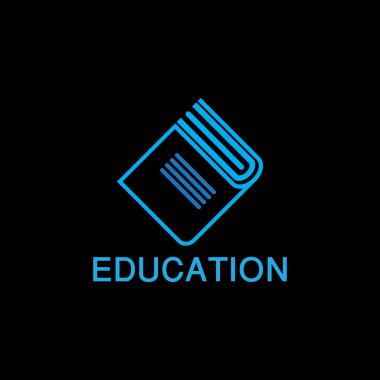 Açık kitap teknoloji logosu, iş logo, modern iş logo