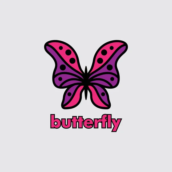 Illustration Vectorielle Papillon Pour Logo Entreprise — Image vectorielle