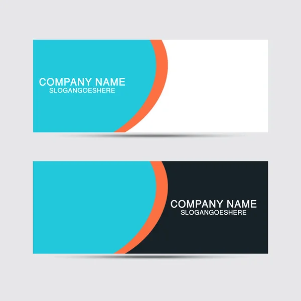 Business Card Design Business Communication — Stock Vector