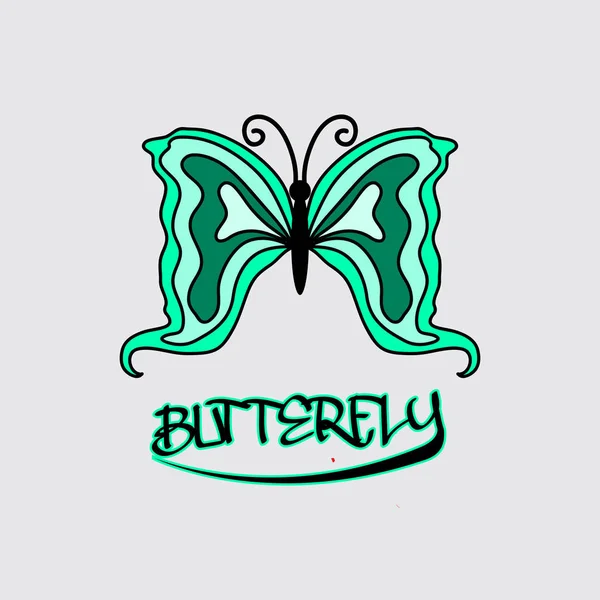 Illustration Vectorielle Papillon Pour Logo Entreprise — Image vectorielle