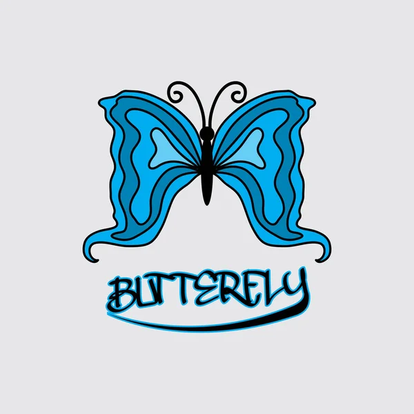 Illustration Vectorielle Papillon Pour Logo Entreprise — Image vectorielle