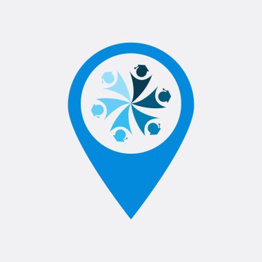 insanlar pin noktası iş logo vektör görüntü