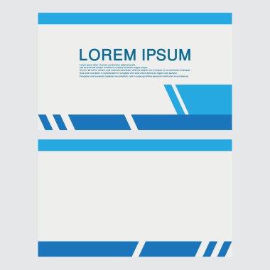 Vektör Modern Yaratıcı ve Temiz İş Kartı Şablonu