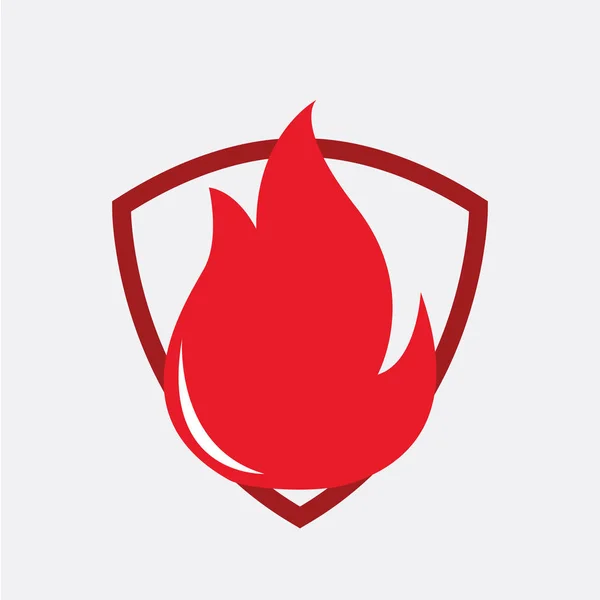 Fuego Llama Logotipo Fuego Moderno Logotipo — Vector de stock