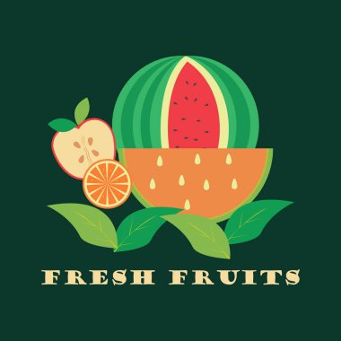 taze meyve vektör görüntü