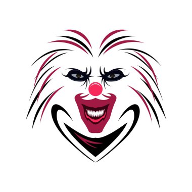 Palyaço yüzü vektör görüntü