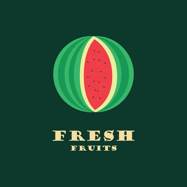 Fresh fruit vector image — Stock Vector