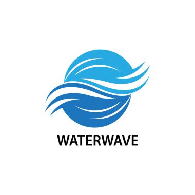 soyut dalga iş logo tasarım şablonu