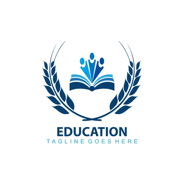 Educación logo vector imagen — Archivo Imágenes Vectoriales
