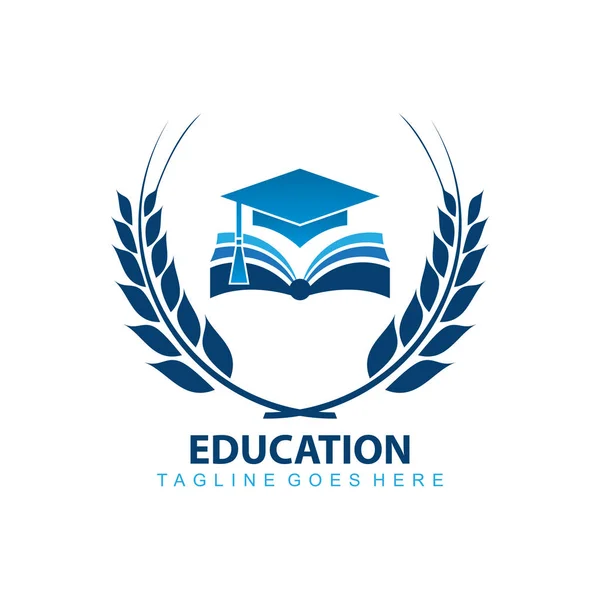 Education logo vector image — Stock Vector