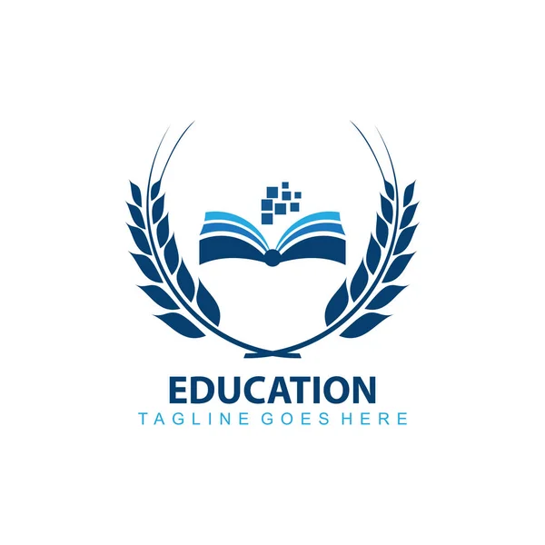 Educación logo vector imagen — Archivo Imágenes Vectoriales