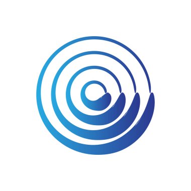 Soyut wave iş logosu