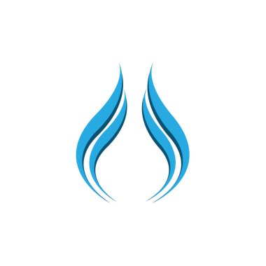 soyut su damla iş logosu beyaz arka plan üzerinde