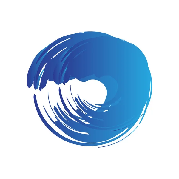 Abstrakte Welle Business-Logo — Stockvektor