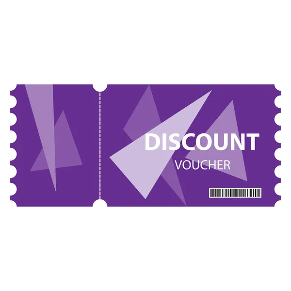 Coupon discount vector image — Stock Vector