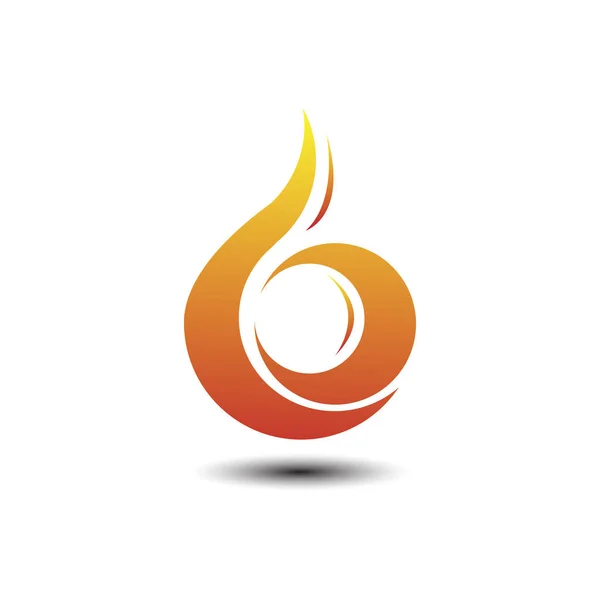 Logo de negocio de tecnología de fuego — Vector de stock