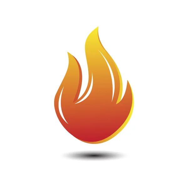 Logo de negocio de tecnología de fuego — Vector de stock