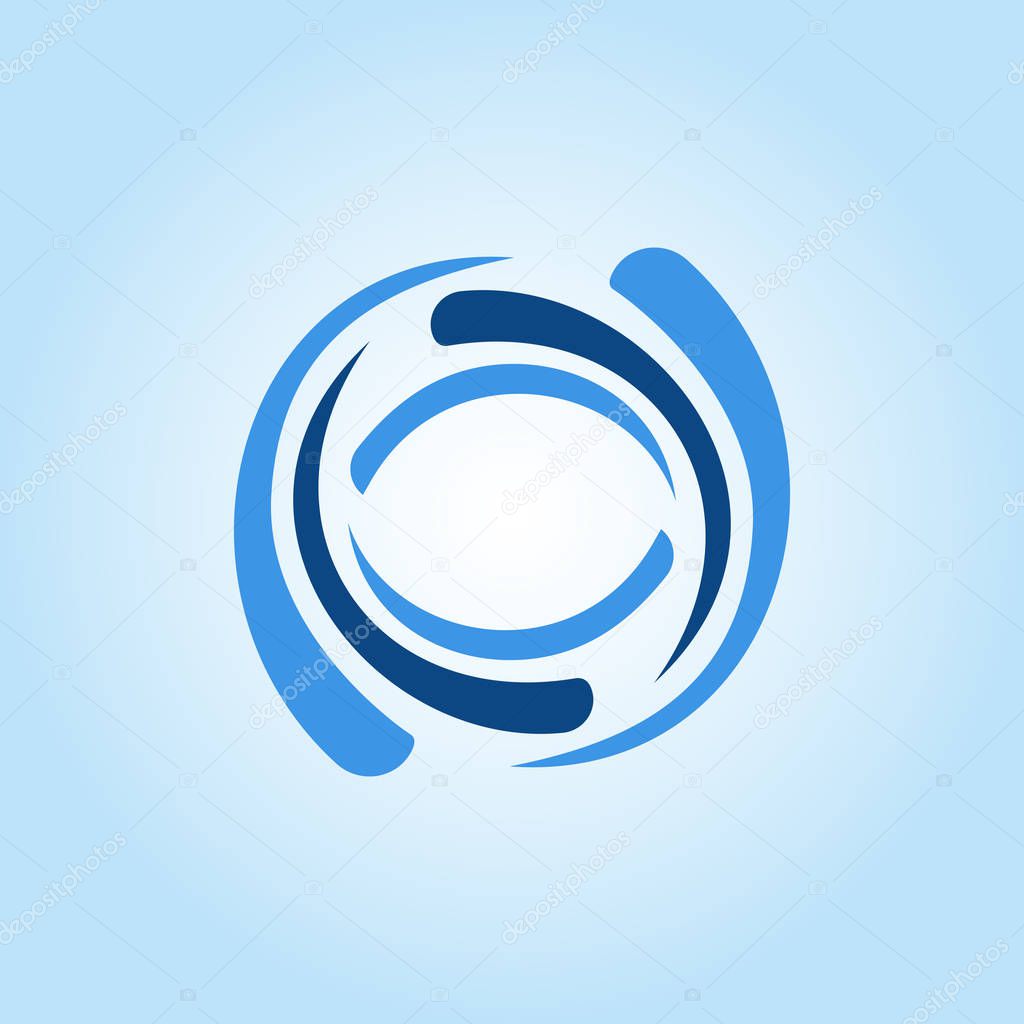Abstract wave business logo