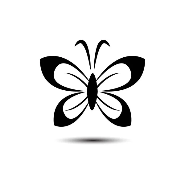 Butterfly skönhet business logo vektorbild — Stock vektor
