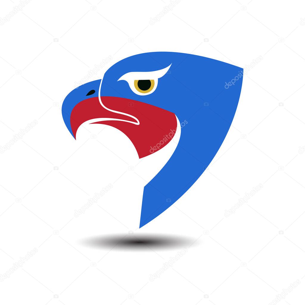 Eagle head sport logo design template