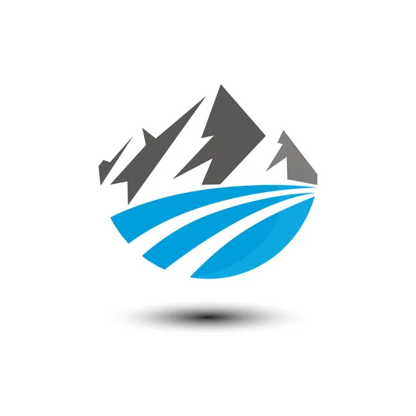 Mountain-logotypen vektor bild formgivningsmall — Stock vektor