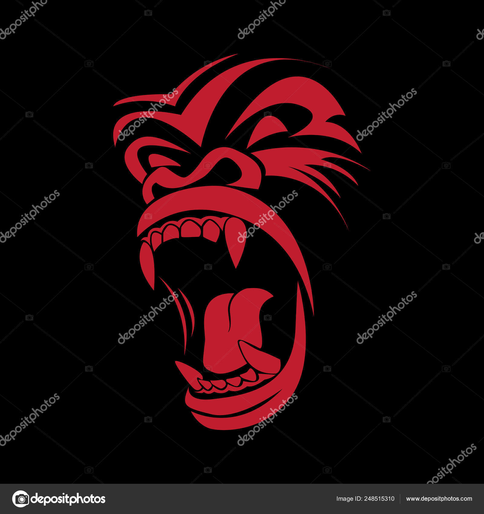 Logotipo de gorilla sports