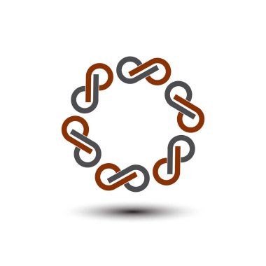 soyut zincir vektör resim tasarım şablonu