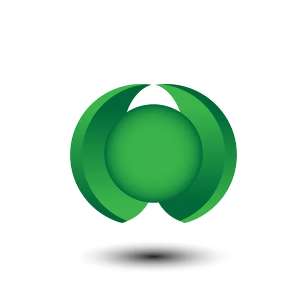 生态商业公司徽标 — 图库矢量图片