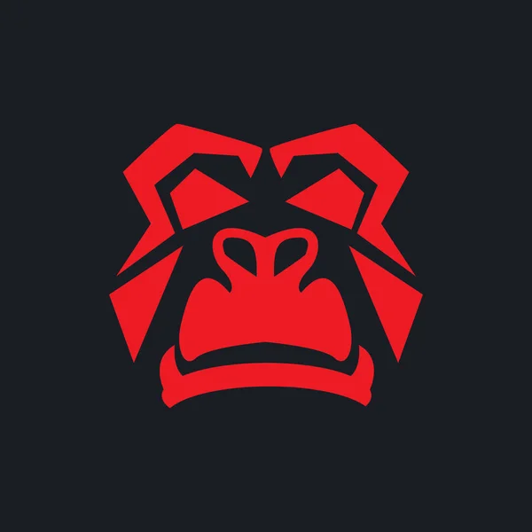 Gorila vector imagen deporte mascota — Vector de stock