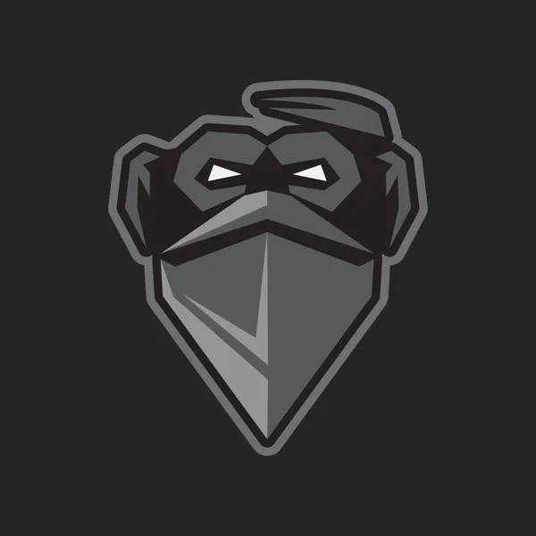 Gorilla vector afbeelding sport mascotte — Stockvector