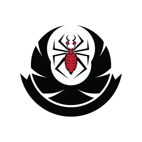 Diseño del logotipo del vector de araña — Archivo Imágenes Vectoriales