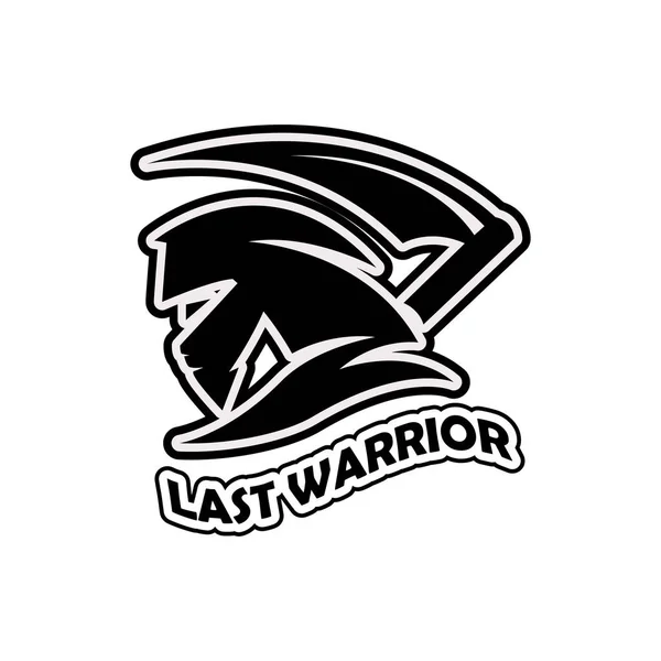 Design de logo vectoriel guerrier, symbole sportif — Image vectorielle