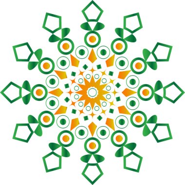 Doku ile Çiçek Mandala Motive