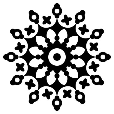 Doku ile Çiçek Mandala Motive