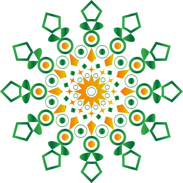 Florales Mandala Motiv Mit Textur — Stockvektor