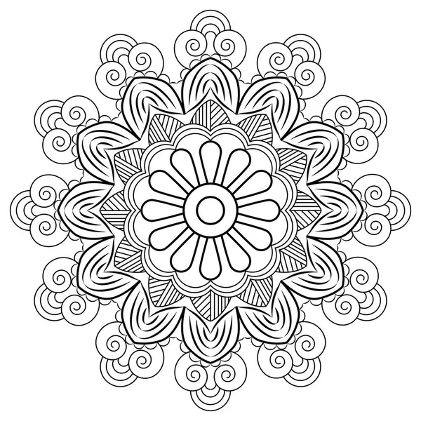 Mandala Floral Elemento Decorativo Imagen Vectorial Ilustraciones De Stock Sin Royalties Gratis