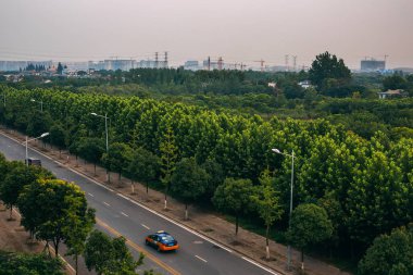 Çin'deki kentsel yol ve binaların İnşaat