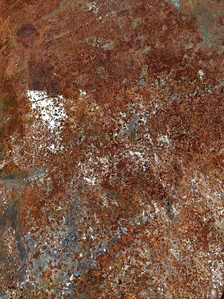 Corroded Metal Background Rusted Grey Painted Metal Wall Rusty Metal — Stock Photo, Image