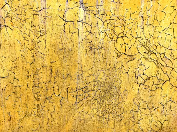 Корродований Металевий Фон Іржаво Жовта Пофарбована Металева Стіна Іржавий Металевий — стокове фото