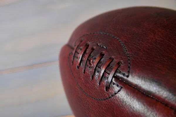 American football ball and old glory flag. Copy space. USa. Patriotic.