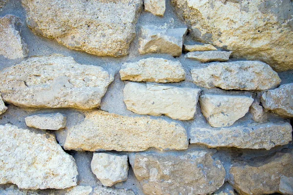 Fragment Wall Chipped Stone Stone Texture Stone Tile Floor Paving — Stock Photo, Image