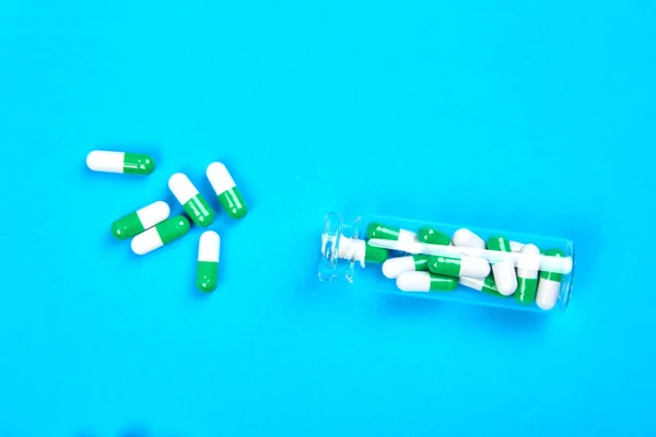 Minimalism stil mall för medicinska piller blogg. — Stockfoto