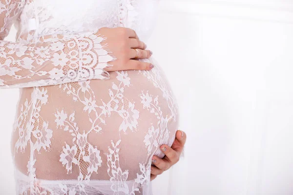Kehamilan Keibuan Dan Konsep Ibu Masa Depan Yang Bahagia Wanita — Stok Foto