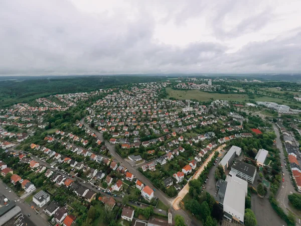 Zdjęcie drona niemieckiego miasta Heidenheim an der Brenz — Zdjęcie stockowe