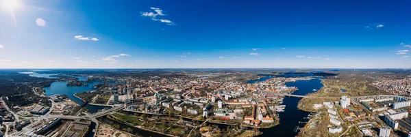 Potsdam, Brandenburg, Duitsland, 04.04.2020 luchtfoto stadsgezicht drone — Stockfoto