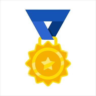 Mavi kurdeleli bir altın madalya. Kurdele bir fiyonkta bağlı. Madalya dairesel ve üzerinde bir yıldız var.