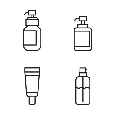 Peş peşe dört farklı kozmetik tipi gösteriliyor. İlki bir şişe güneş kremi, ikincisi bir şişe losyon üçüncüsü bir şişe parfüm ve dördüncüsü de bir şişe göz kremi.