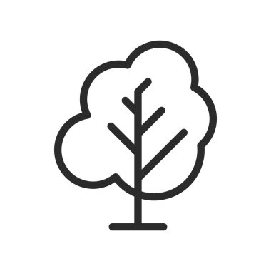 Gövdesi ve dalları olan bir ağaç. Ağaç siyah ve beyazdır. Ağaç, yaşamın ve büyümenin sembolüdür.