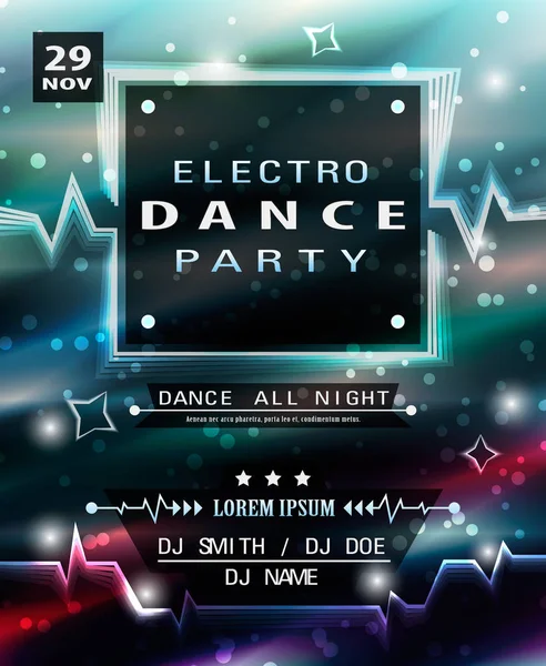 Disko poster şablonu