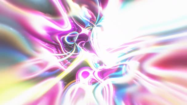 抽象的な輝きエネルギーの背景に視覚的な錯覚、波効果、3 d レンダリング コンピューター生成 — ストック動画